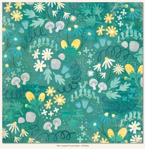 My Mind's Eye - Now and Then - By Jen Allyson - Inspired Forest 12 x 12 Double Sided Patterned