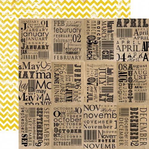 Echo Park Paper Company - Photo Freedom - Birthday Wishes Collection - 12 x 12 Paper - All Year Long