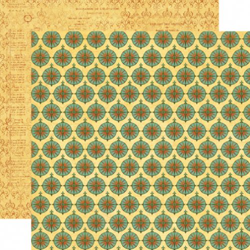 Echo Park Paper Company - Photo Freedom - Graphic 45 - Transatlantique Collection - 12 x 12 Paper - Here We Go