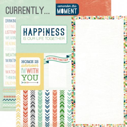 Echo Park Paper Company - Photo Freedom - Volume II - 12 x 12" Paper - Happiness