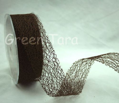Green Tara - 38mm Mesh Black - Per metre