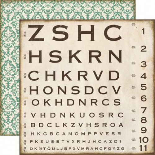 Echo Park Paper Company - Reflections - 12x12" Paper - Optical Chart