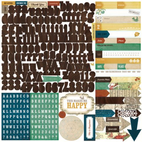 Echo Park Paper Company - Reflections - Alpha Stickers