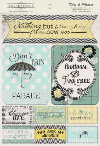 Authentique - Renew - Titles & Phrases Die Cuts