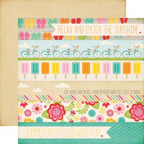 Echo Park Paper Company - Summer Bliss Collection - 12x12" Paper - Summer Days