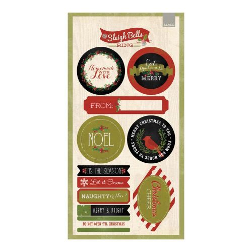 My Minds Eye - Sleigh Bells Ring Collection - 6x12 Sticker Labels