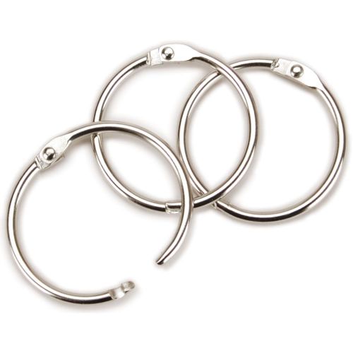 Clear Scraps Chrome Book Ring 2" - 3 Ring Pack