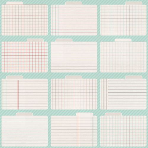 Teresa Collins Designs - Save the Date - Remember This 12 x 12 Double Sided Patterned Paper