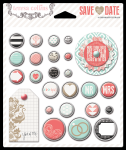 Teresa Collins Designs - Save the Date - Decorative Brads