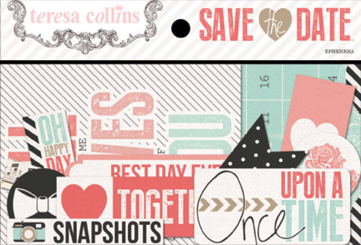 Teresa Collins Designs - Save the Date - Ephemera Pack
