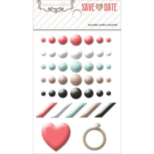 Teresa Collins Designs - Save the Date - Enamel Dots & Shapes