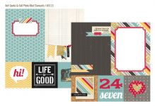 Simple Stories - 24/Seven - 12" x 12" - 4 x 4 Quote / 6 x 8 Photo Mat Elements