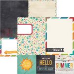Simple Stories - I Heart Summer - 4x4 Quote & 6x8 Photo Mat Elements 12" x 12"