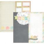 Hello Baby - Double-Sided Elements Cardstock 12"X12" - 6"X12" Page Elements