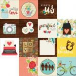 Simple Stories - We Are Family - Double-Sided Elements Cardstock 12"X12" - 4"X4" Journaling Cards