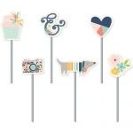 Simple Stories - Carpe Diem - Posh Decorative Clips 6/Pkg