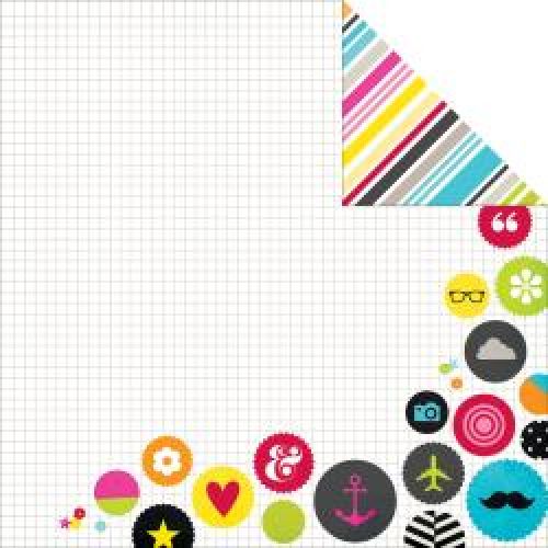 Simple Stories - DIY Boutique Double-Sided Cardstock 12"X12" - No Worries