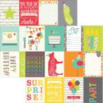 Simple Stories - Let's Party Double-Sided Elements Cardstock 12"X12" - 3"X4" Journaling Cards
