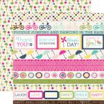 Echo Park Paper Company - Splendid Sunshine Collection - 12x12" Paper - Border Strip