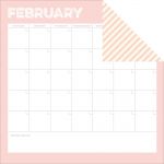 Simple Stories - Life Documented - February Calendar Designer Cardstock