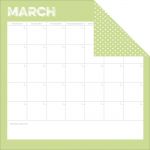 Simple Stories - Life Documented - March Calendar Designer Cardstock