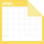 Simple Stories - Life Documented - April Calendar Designer Cardstock