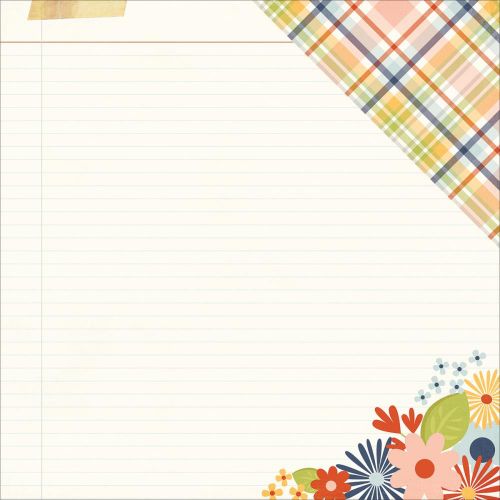 Simple Stories - Bloom & Grow - Double-Sided Cardstock 12"X12" - Bee Happy