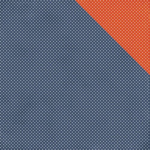 Simple Stories - Bloom & Grow - Double-Sided Cardstock 12"X12" - Navy Dot/Red Dot Simple Basic