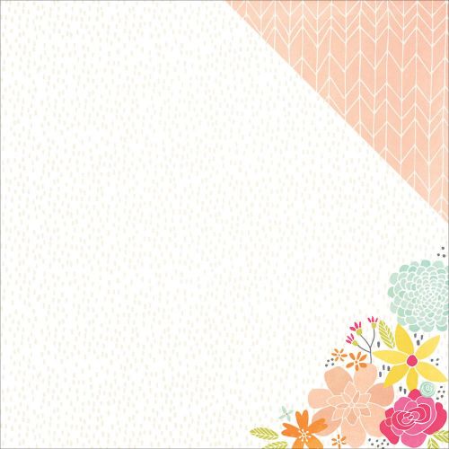 Simple Stories - Sunshine & Happiness - Double-Sided Cardstock 12"X12" - Total Crush