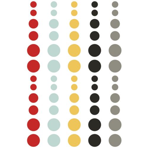 Simple Stories - Say Cheese III - Enamel Dots Embellishments 60/Pkg