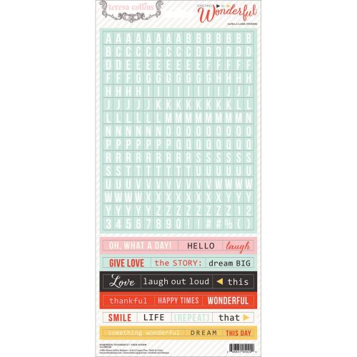 Teresa Collins Designs - Something Wonderful - 6x12 Word Stickers