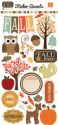 Echo Park Paper Company - Mini Theme - Fall Fever - 12" x 6" Sticker Accent Pieces