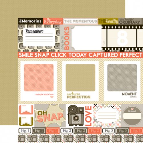 Echo Park Paper Company - Mini Theme - OH' SNAP - Paper - Journaling Cards