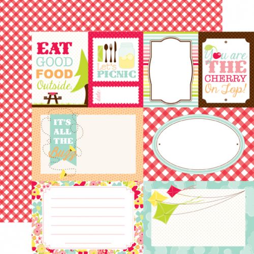 Echo Park Paper Company - Mini Theme - Let's Picnic - Paper - Journaling