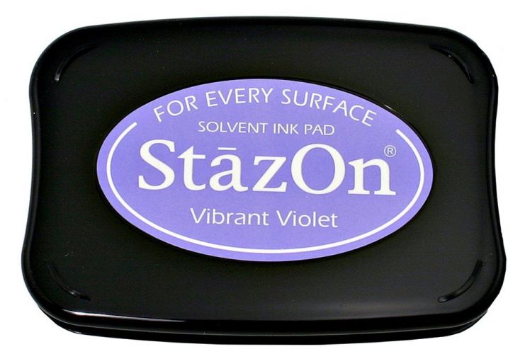 Tsukineko - Staz On - Vibrant Violet - Solvent Ink Pad