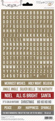Teresa Collins Designs - Tinsel & Company - Alpha & Label Stickers