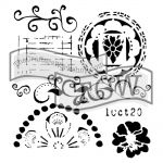 The Crafters Workshop - 12 x 12 Template - Swirly Cue