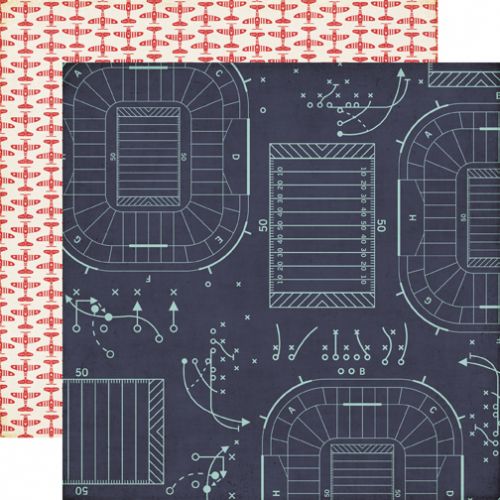 Echo Park Paper Company - That's my Boy Collection - 12x12" Paper - Game Plan