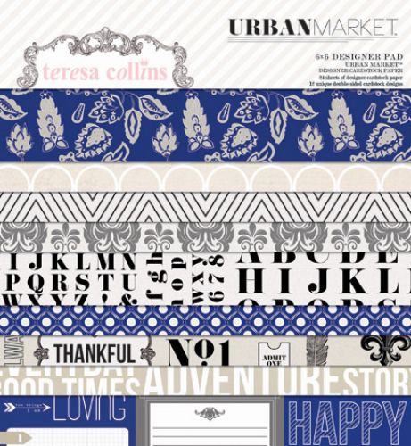 Teresa Collins Designs - Urban Market - 6x6 Pad