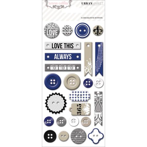 Teresa Collins Designs - Urban Market - Decorative Buttons