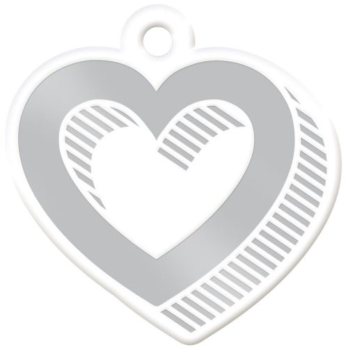 We R Memory Keepers - Sheer Metallic Tags - Heart