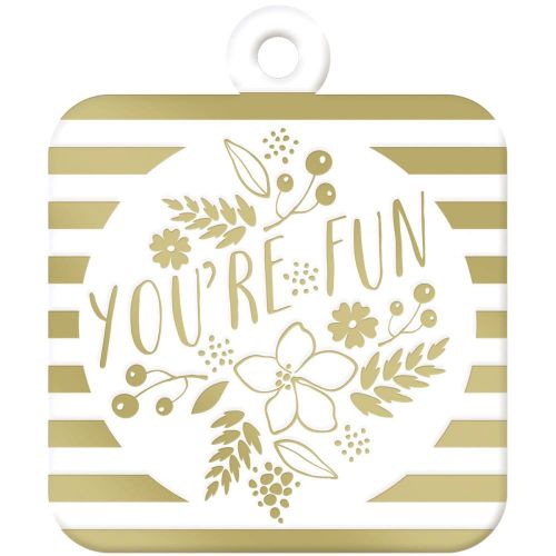 We R Memory Keepers - Sheer Metallic Tags - You're Fun