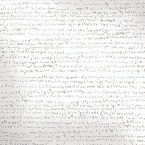 We R Memory Keepers - Sheer Metallic Vellum 12"X12" - Silver Sentiment