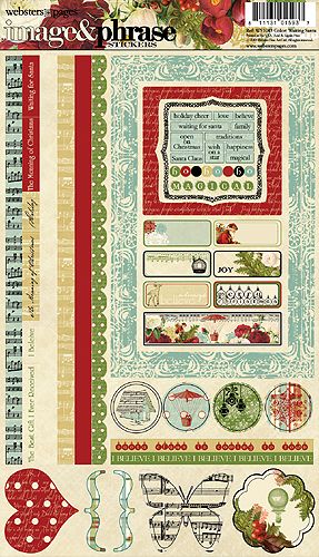 Websters Pages - Waiting for Santa - Image Stickers