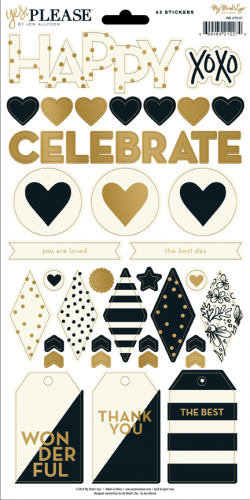 My Mind's Eye - Yes, Please 6x12 Sticker Sheet