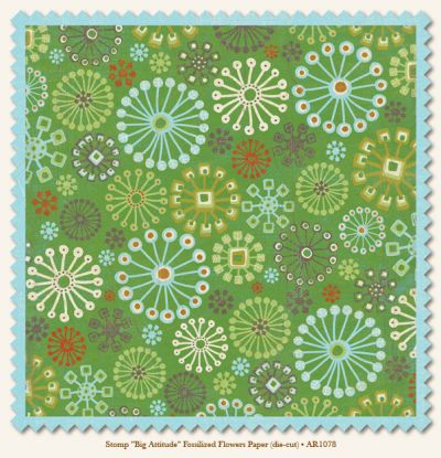 My Minds Eye - Abbey Road - Big Attitude Fossilized Flowers Die Cut Paper