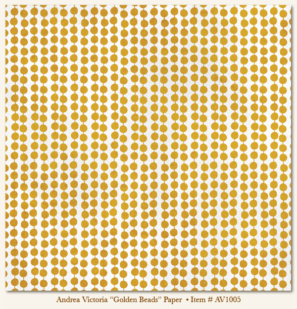 My Minds Eye - Andrea Victoria - Golden Beads Paper