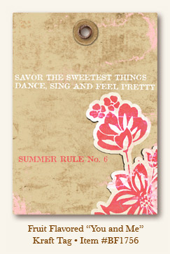 My Minds Eye - Breaking Free - Fruit Flavored - "You and Me" Kraft Tag