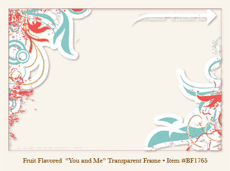 My Minds Eye - Breaking Free - Fruit Flavored - "You and Me" Frame (transparency)