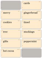 October Afternoon - Very Merry - Flashcard Book